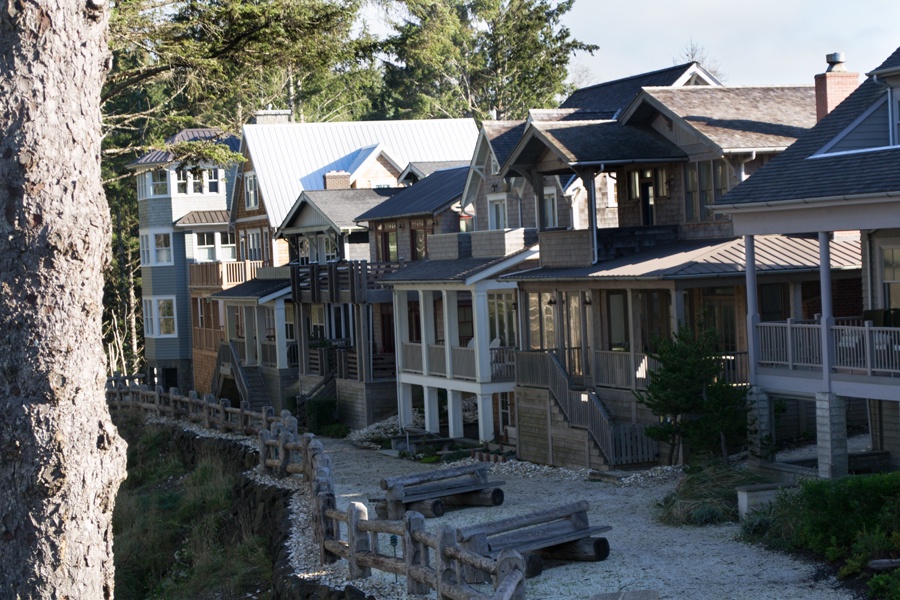 View of Ocean Aire from the top of the beach staircase