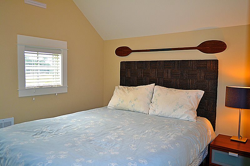 Carriage House separate queen bedroom in the carriage house