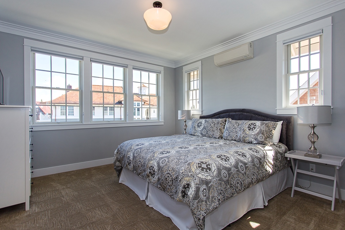 Comfortable and inviting second floor California king bedroom