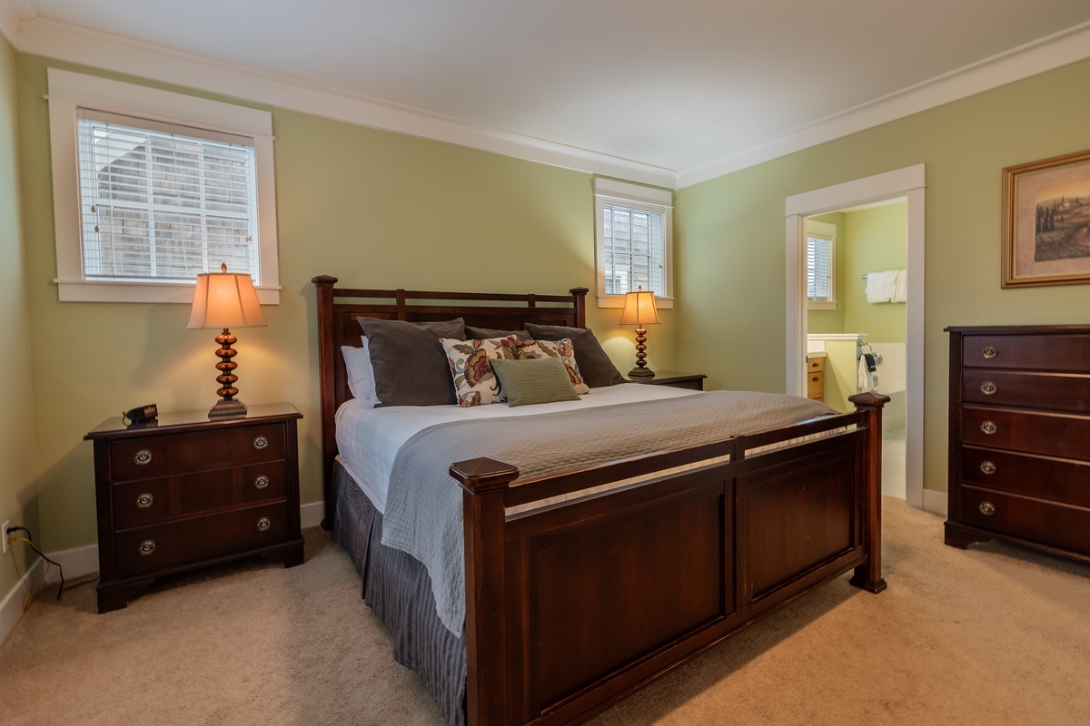 Primary bedroom with ensuite bathroom