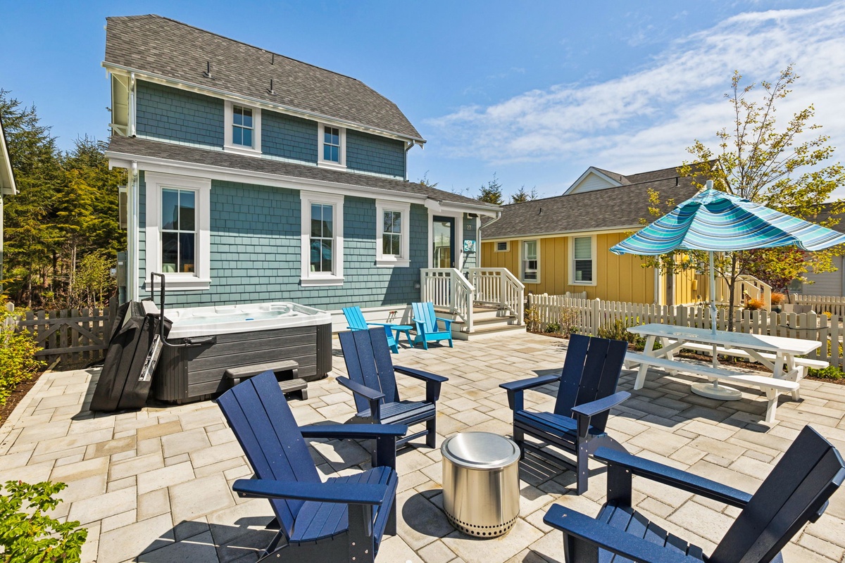 Seating around the fire pit