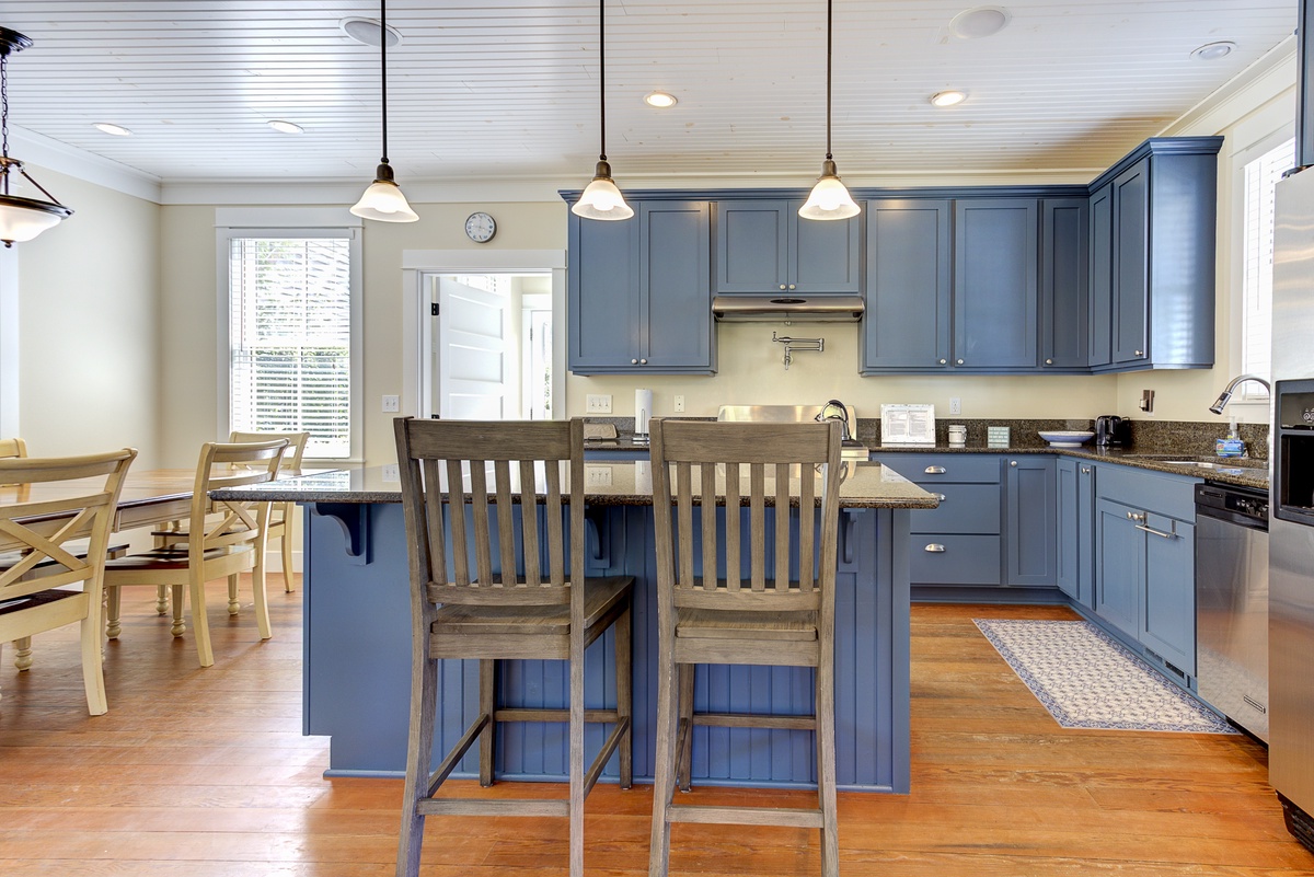 seating at kitchen island