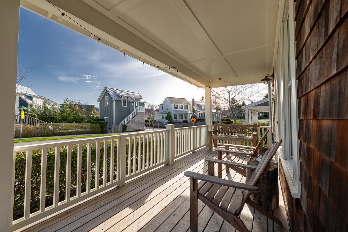 Enjoy the vast landscape from the front porch