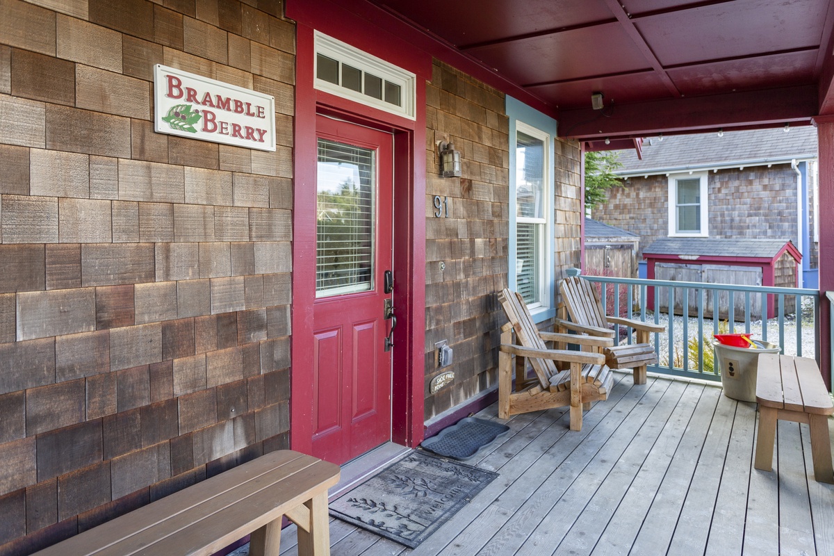 Covered front porch