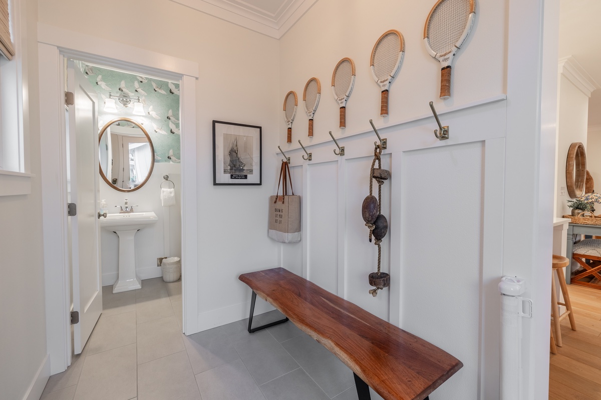 Mudroom and half bath