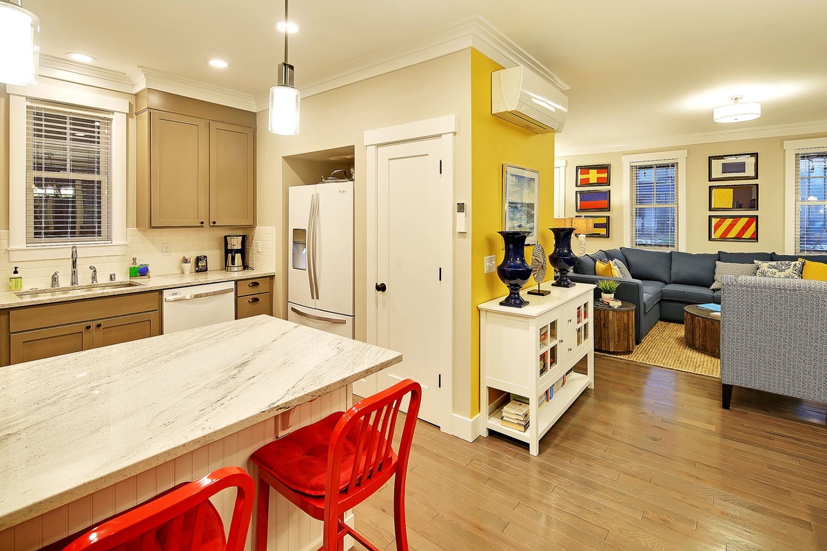 Kitchen designed for entertaining while you cook