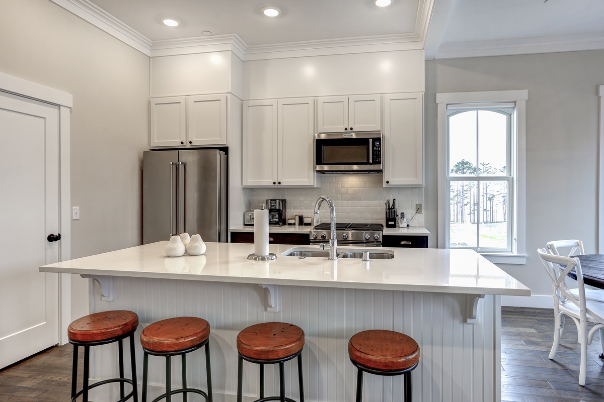 Seating at kitchen island