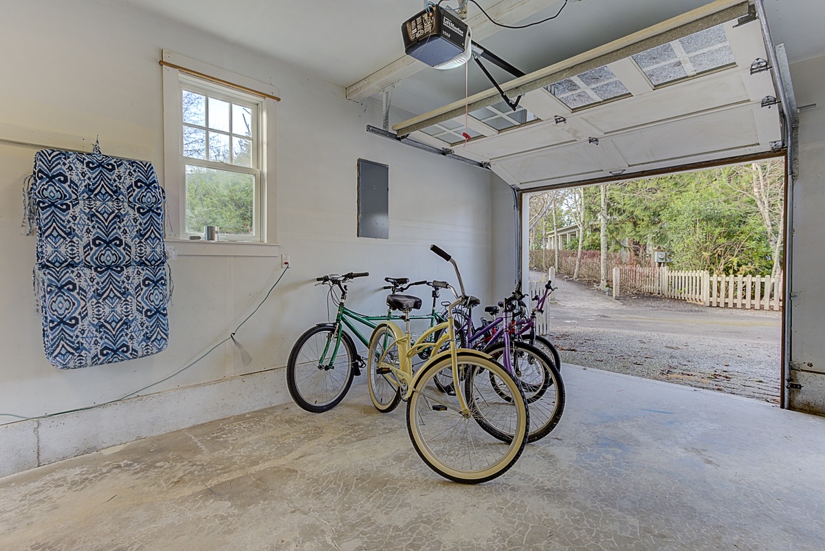 Bikes in garage