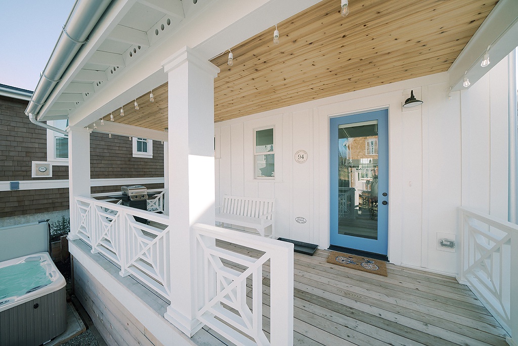 Covered back porch