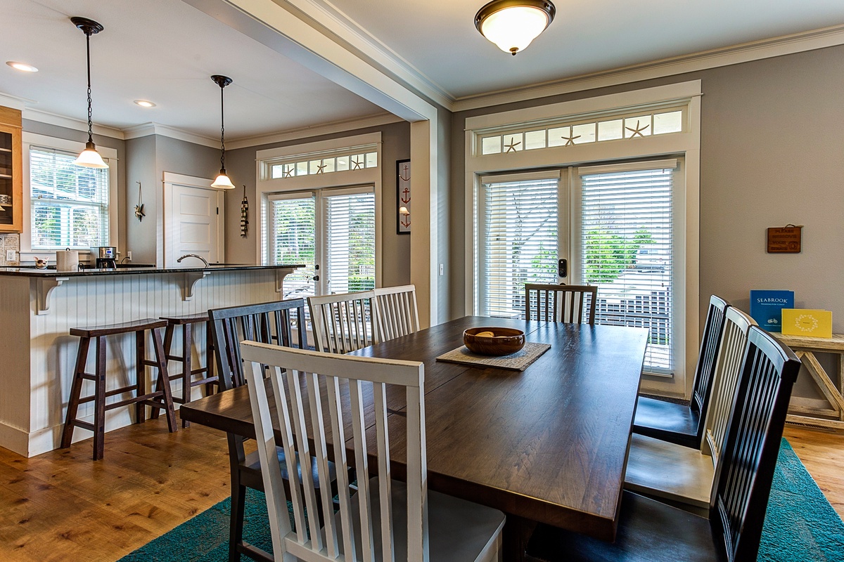 Dining room with view of front door