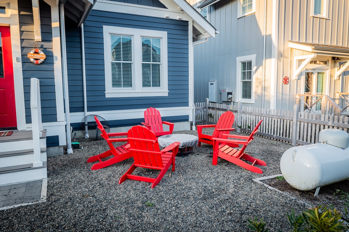 Fire pit and outdoor seating