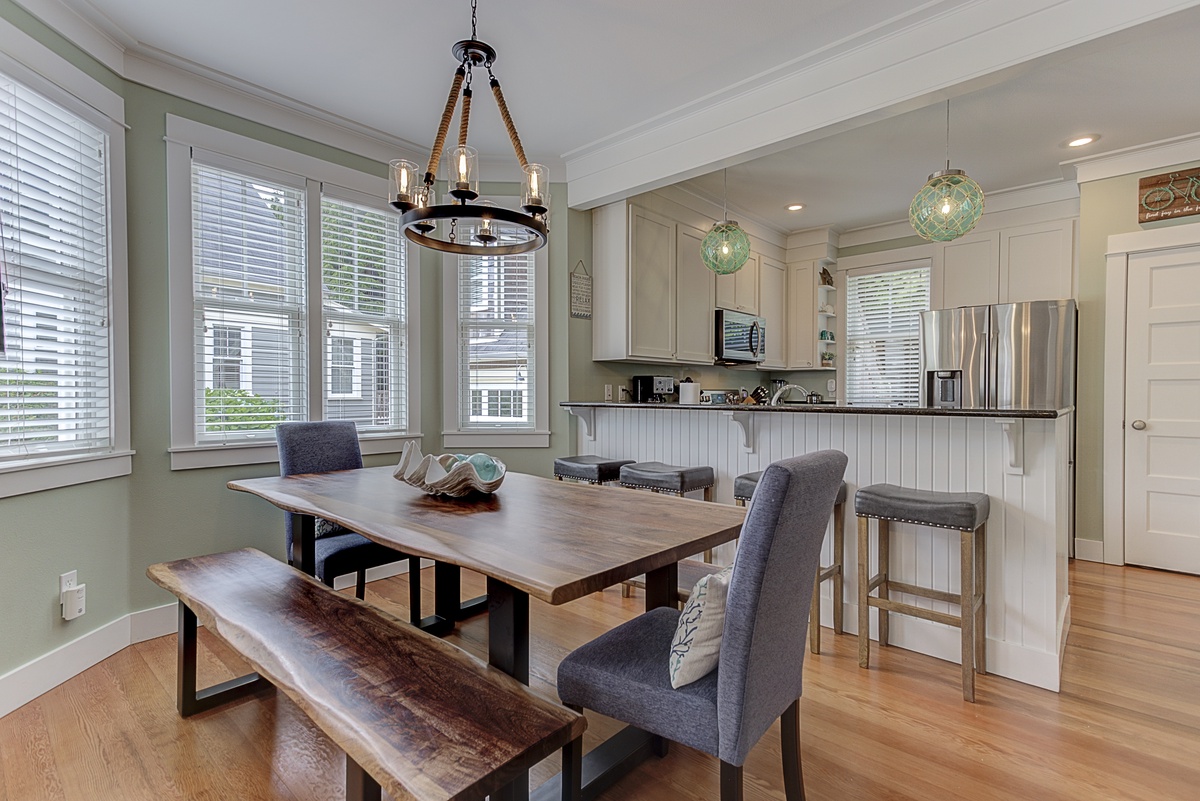 This amazing live edge dining table is a work of art