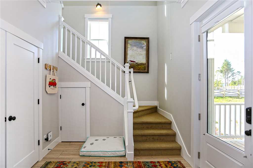 Stairs by front entry