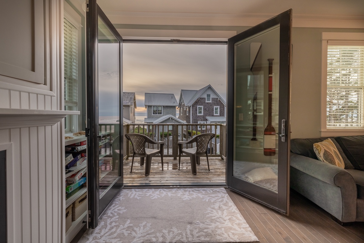 Balcony opening from living room