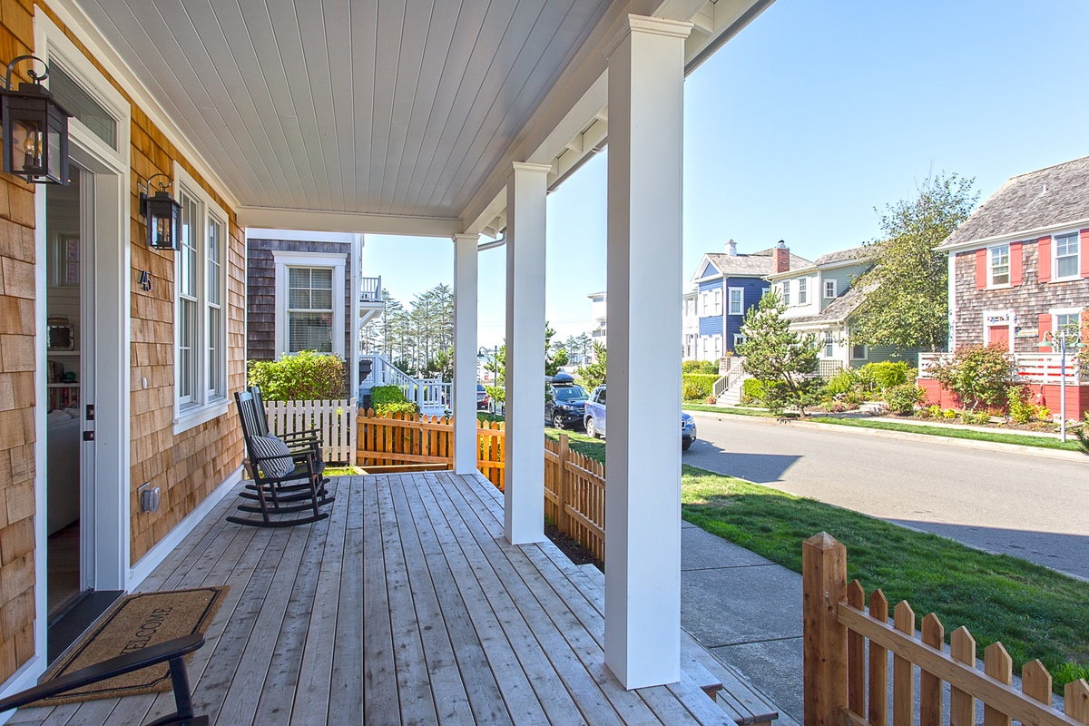 Enjoy beautiful ocean view from the front porch