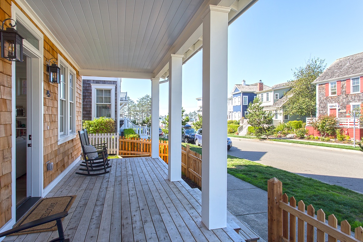 Ocean view front porch