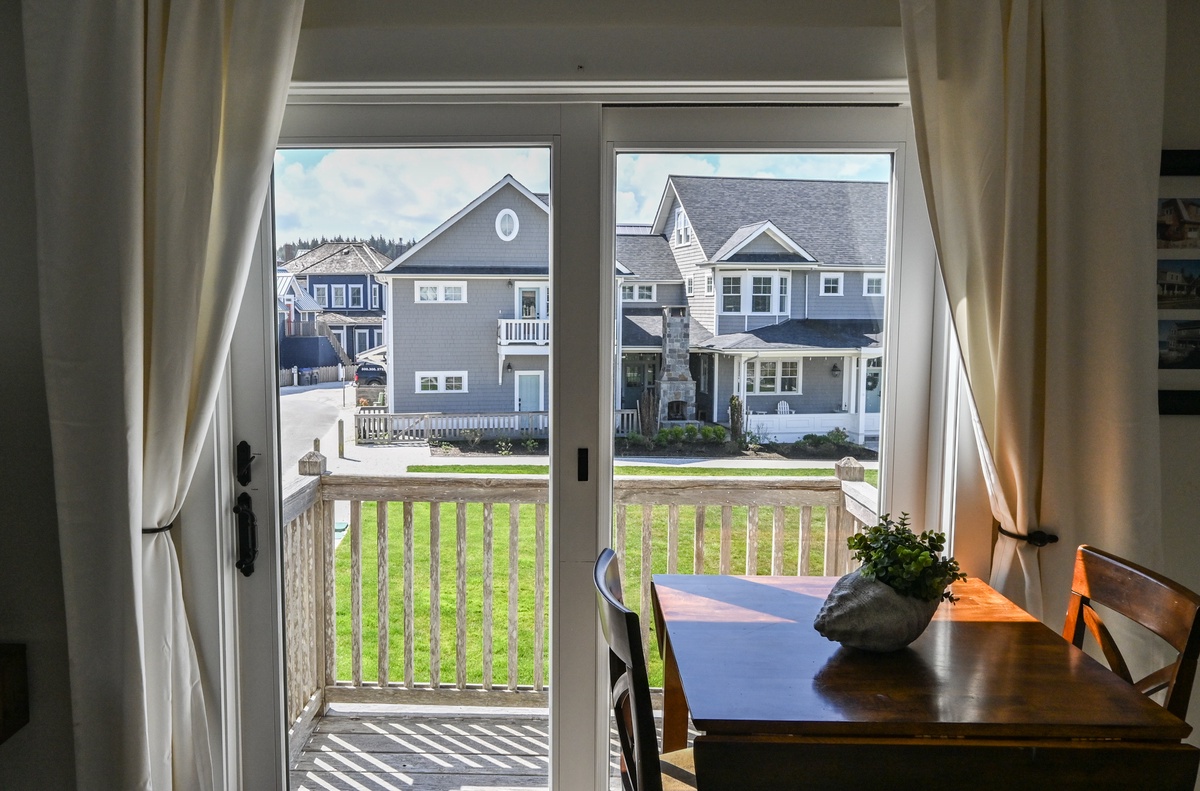 Enjoy the ocean breeze from the carriage house balcony