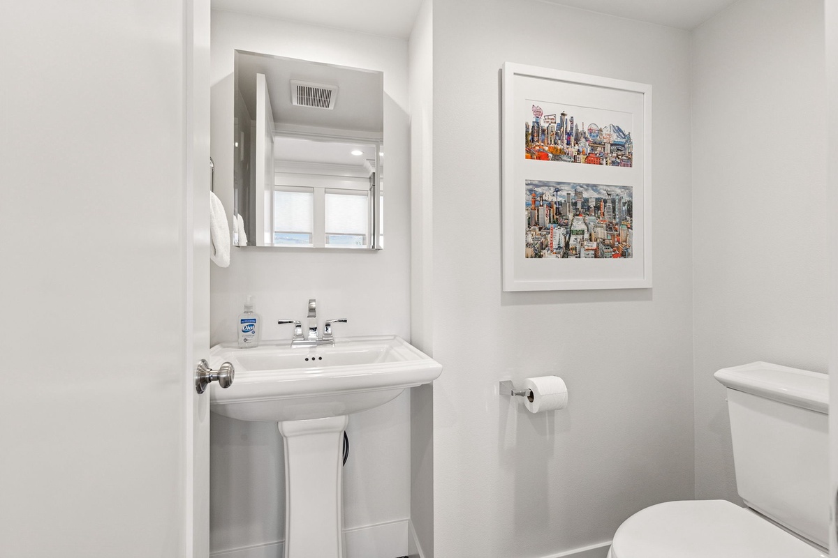 Main floor half bath