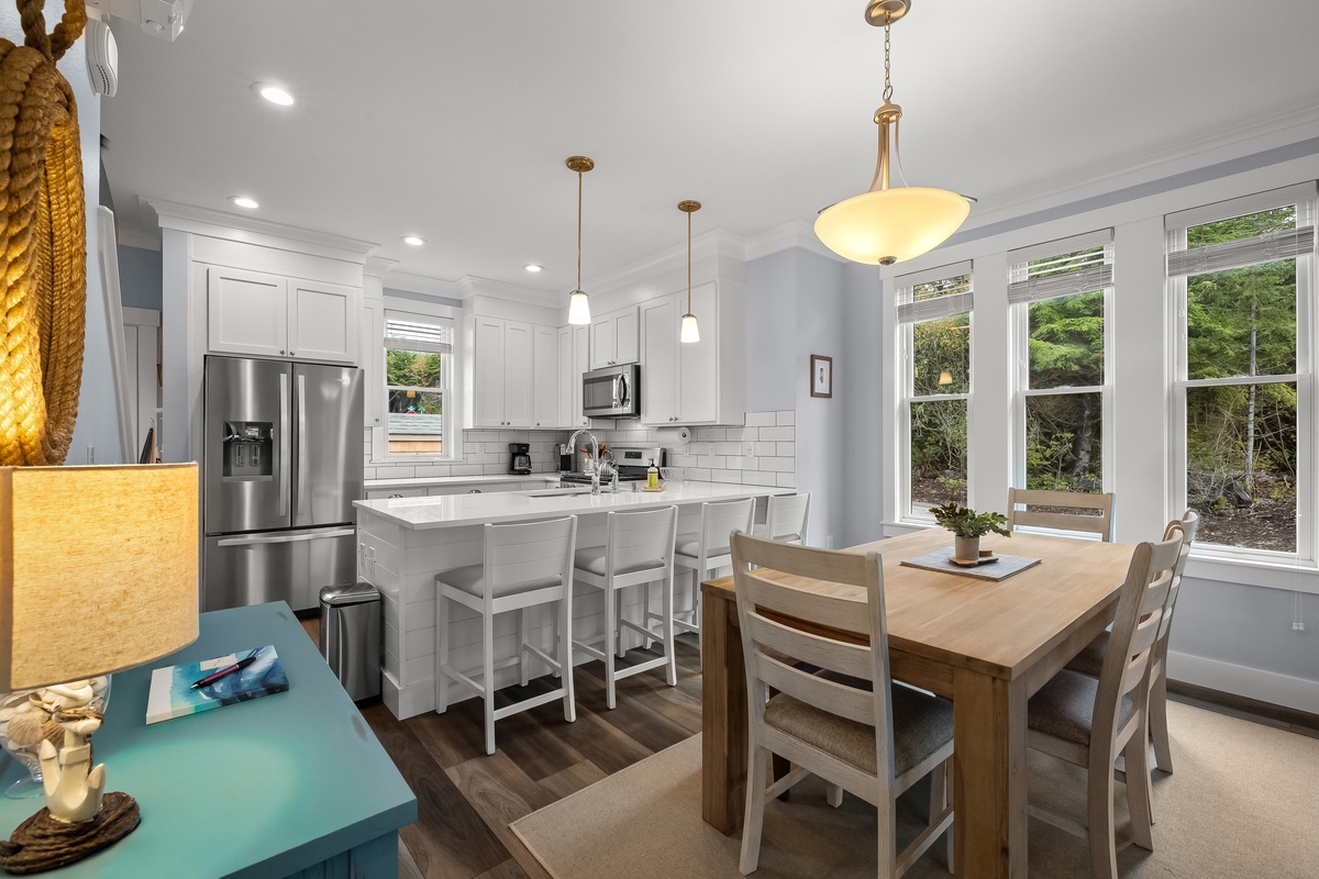 Kitchen and dining room