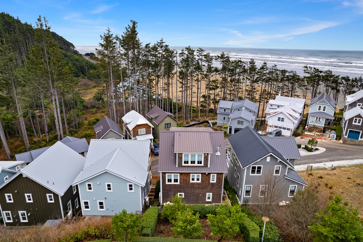 View from behind Hidden Coast Hideaway