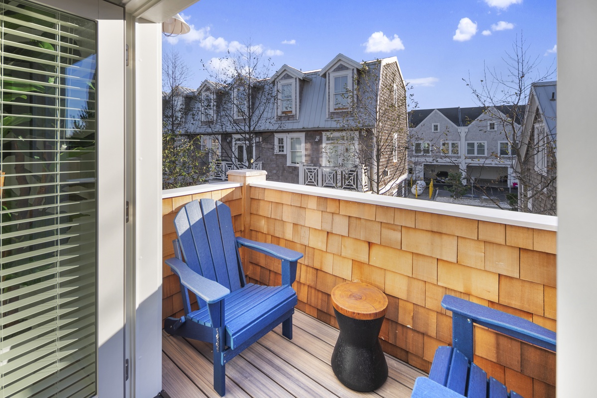 Private balcony off the living room