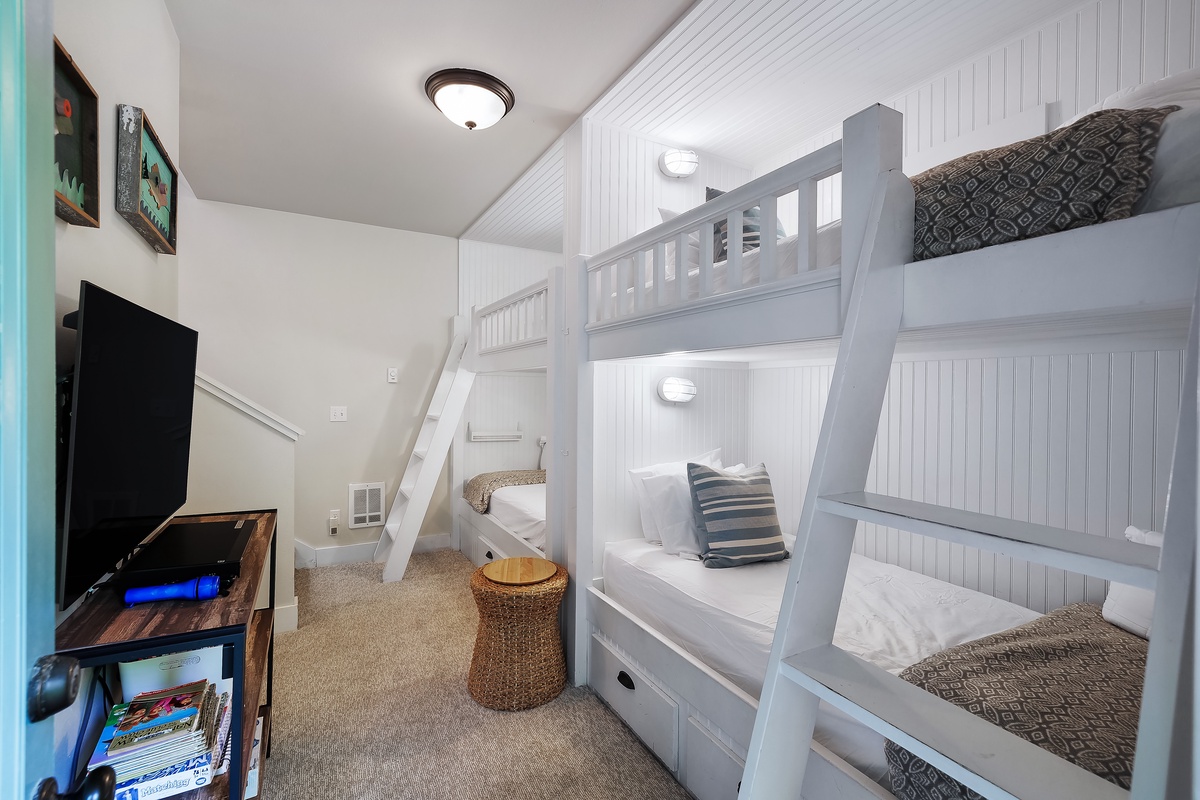 Built in bunk beds in common area