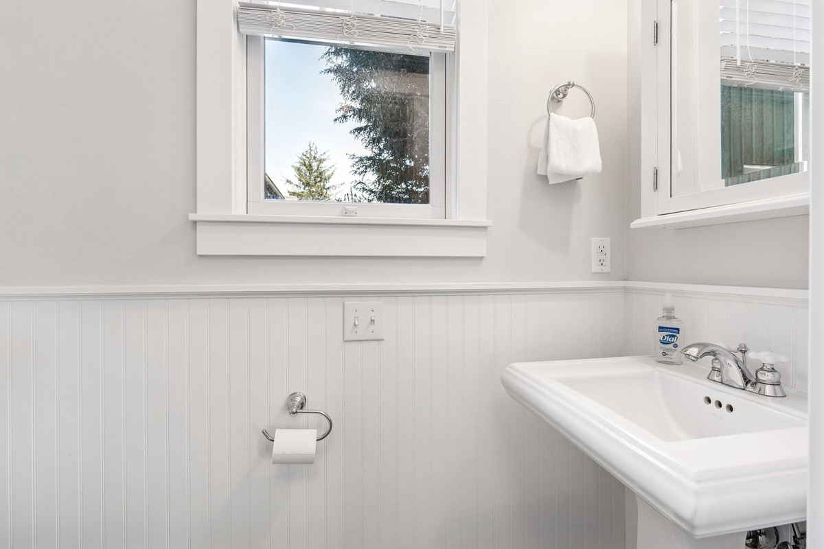 Main level half bath