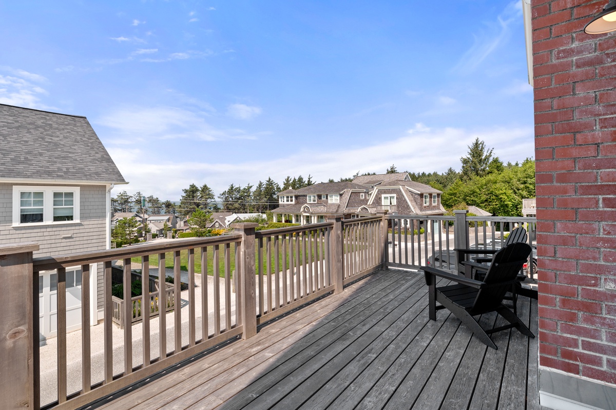 Private deck off primary bedroom