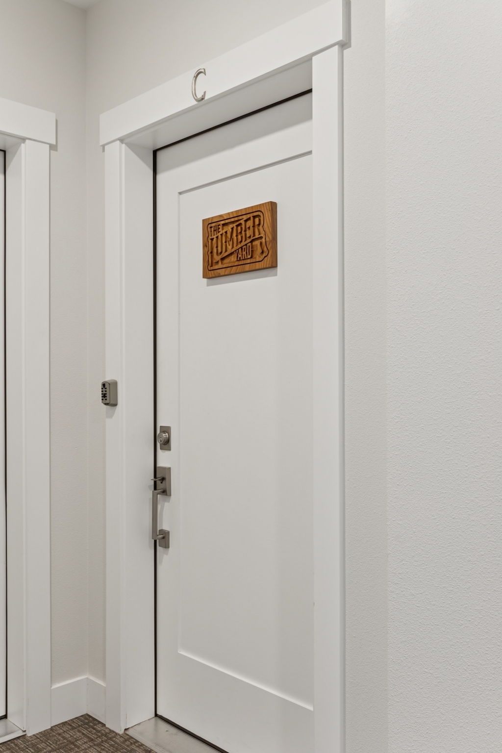 The Lumber Yard entry door