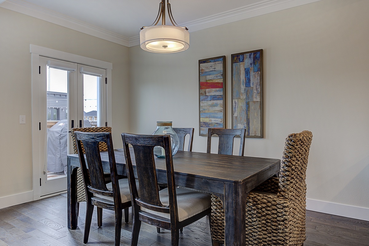 Gather around and enjoy a delicious meals in the inviting dining space