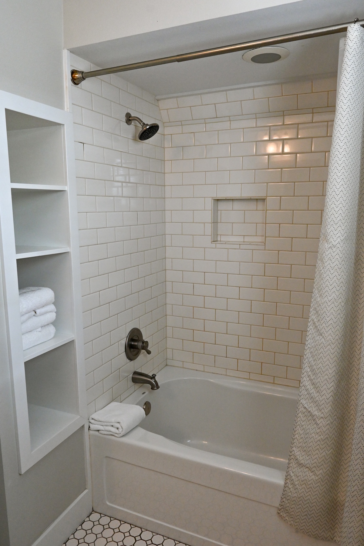 Conveniently shared bathroom to refresh and unwind