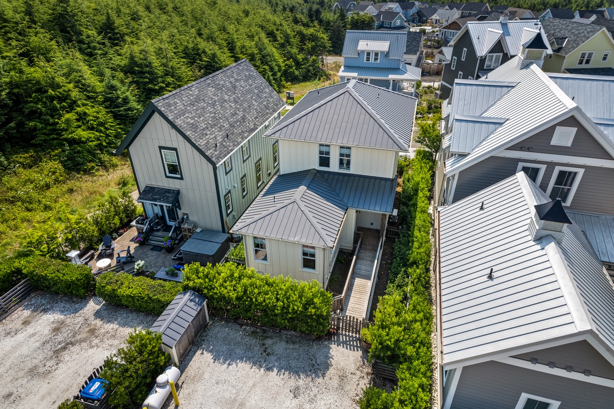 Parking and wheelchair access in the back of the home
