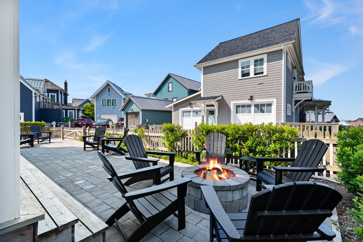 Fire pit and outdoor seating