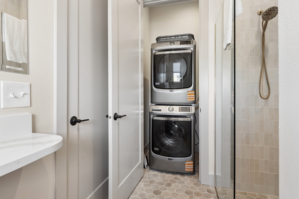 Washer and dryer