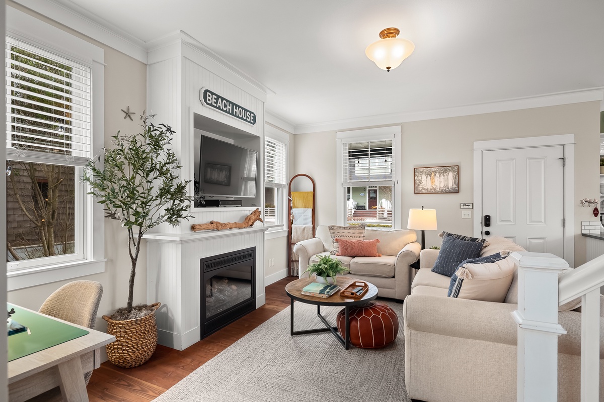 Bright and airy living room