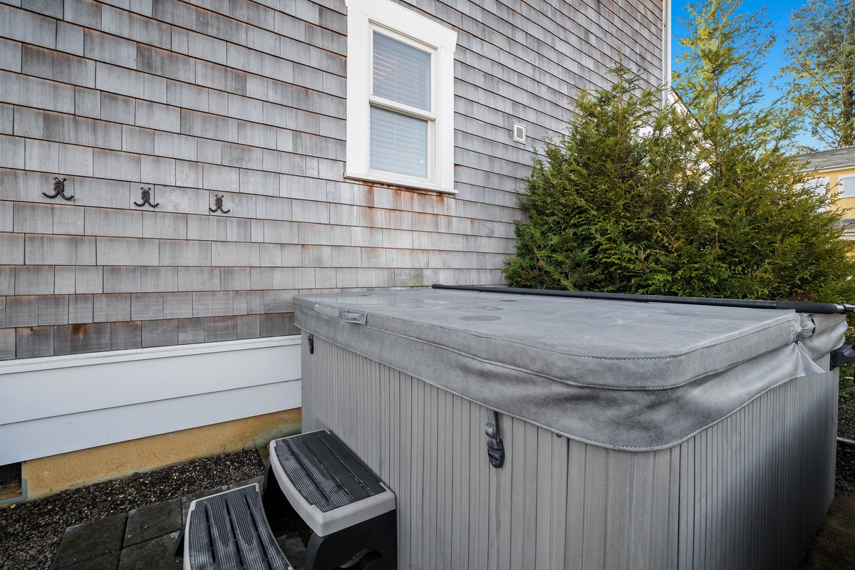 Take a relaxing soak in the hot tub