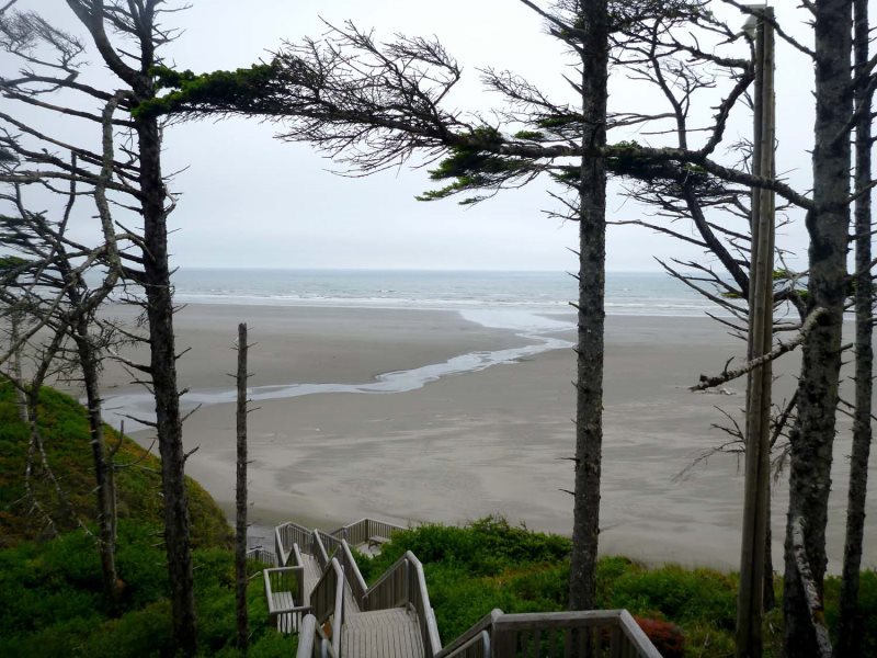 Stairs to the beach access