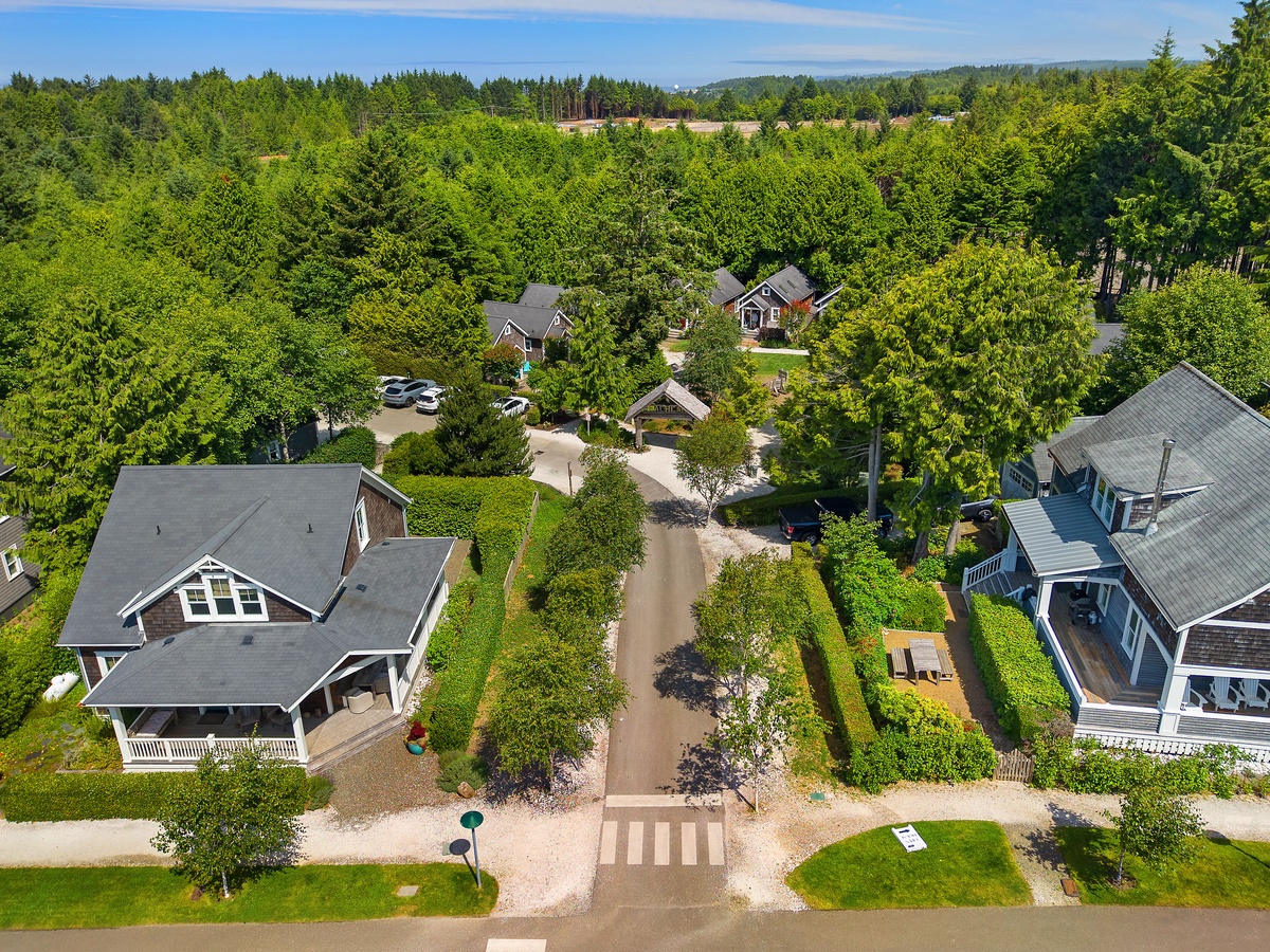 Aerial view of Beach Camp