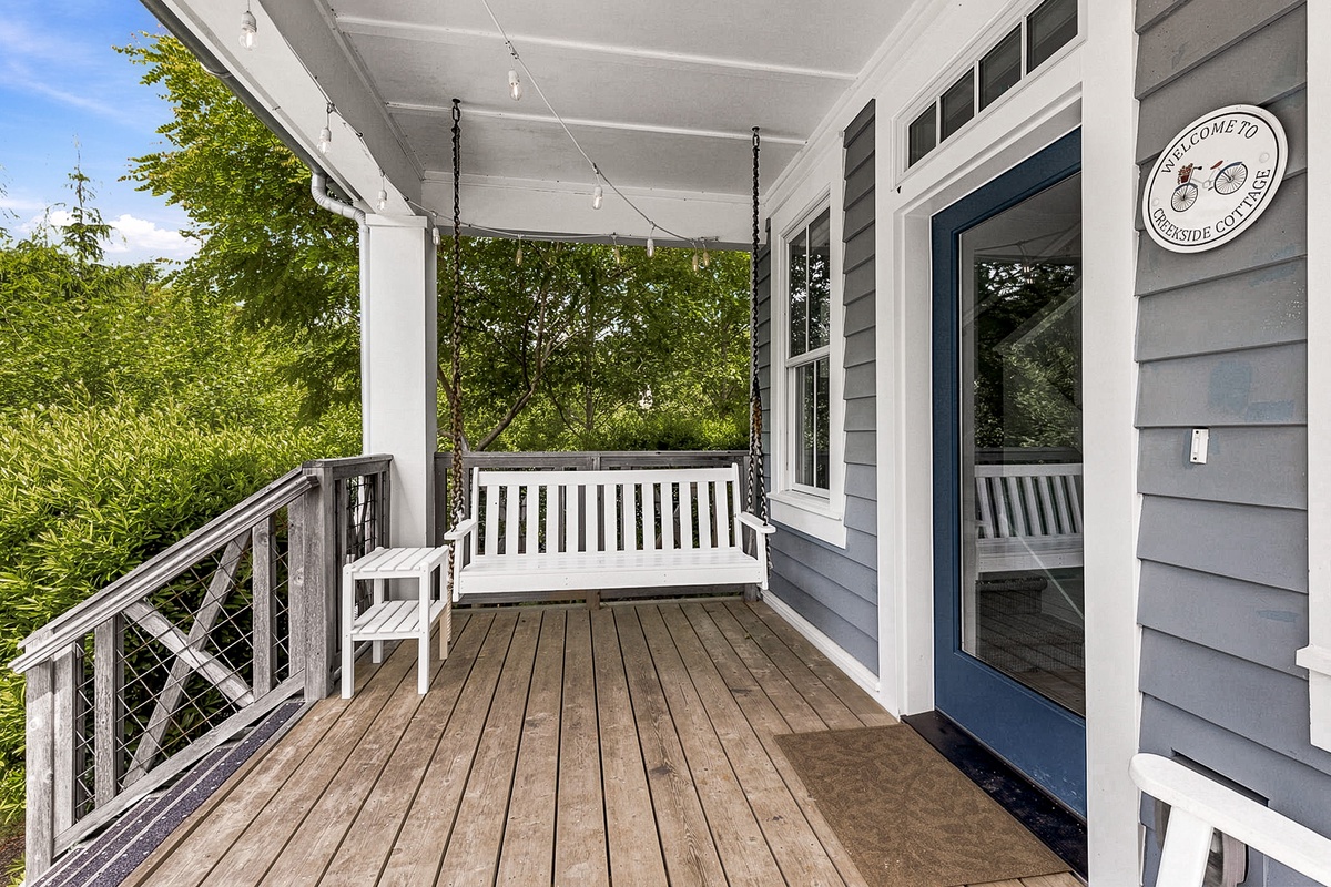 Covered front porch