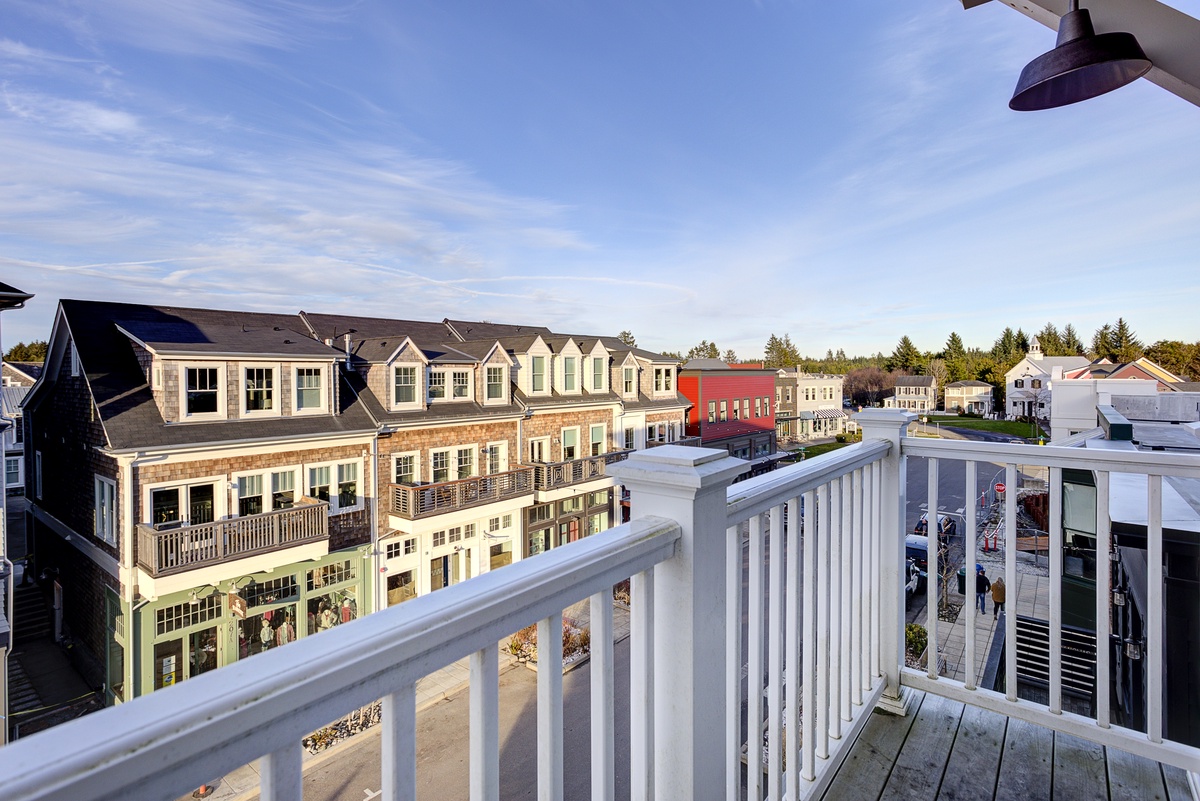 view of market street from balcony