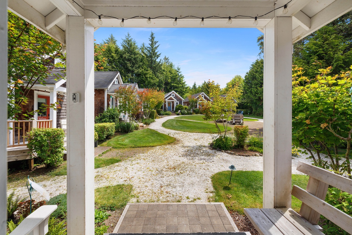 View from the covered front porch
