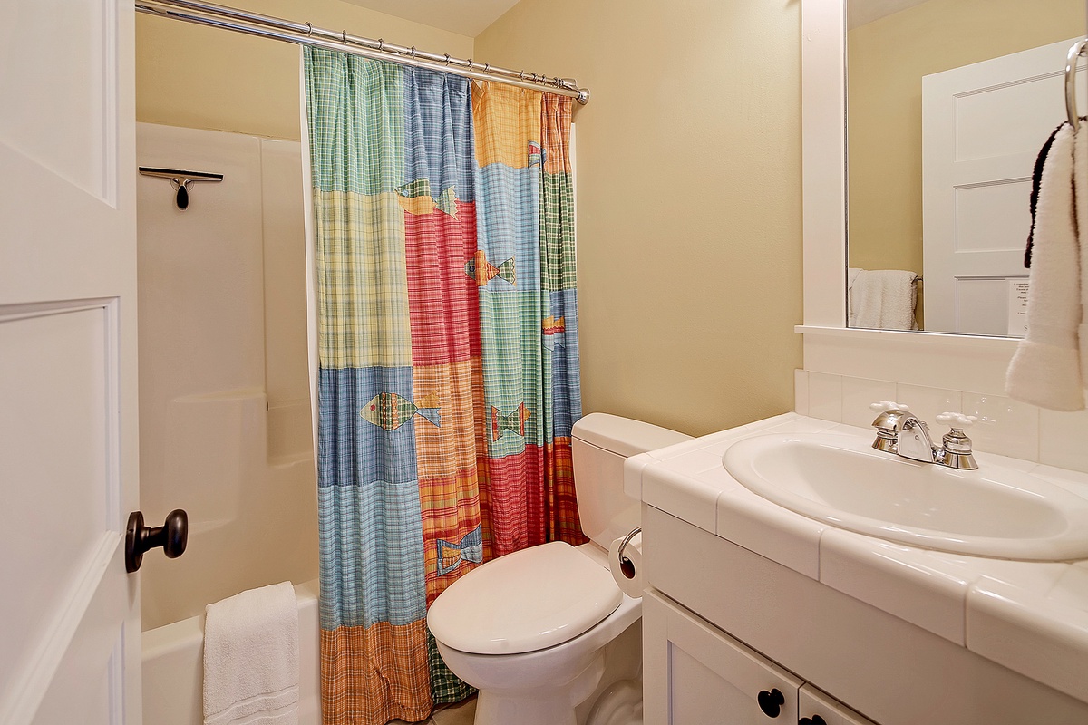 Refresh and recharge in the second floor bathroom
