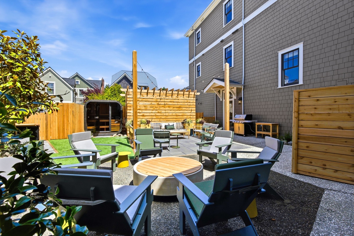 Backyard courtyard
