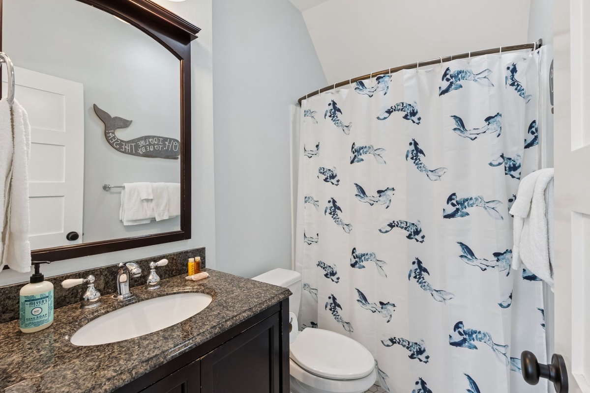 Upstairs guest bathroom