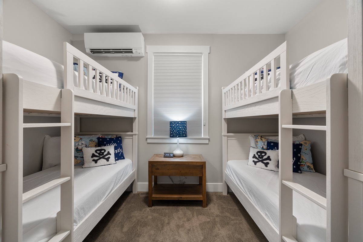The bunk room is perfect for the kiddos
