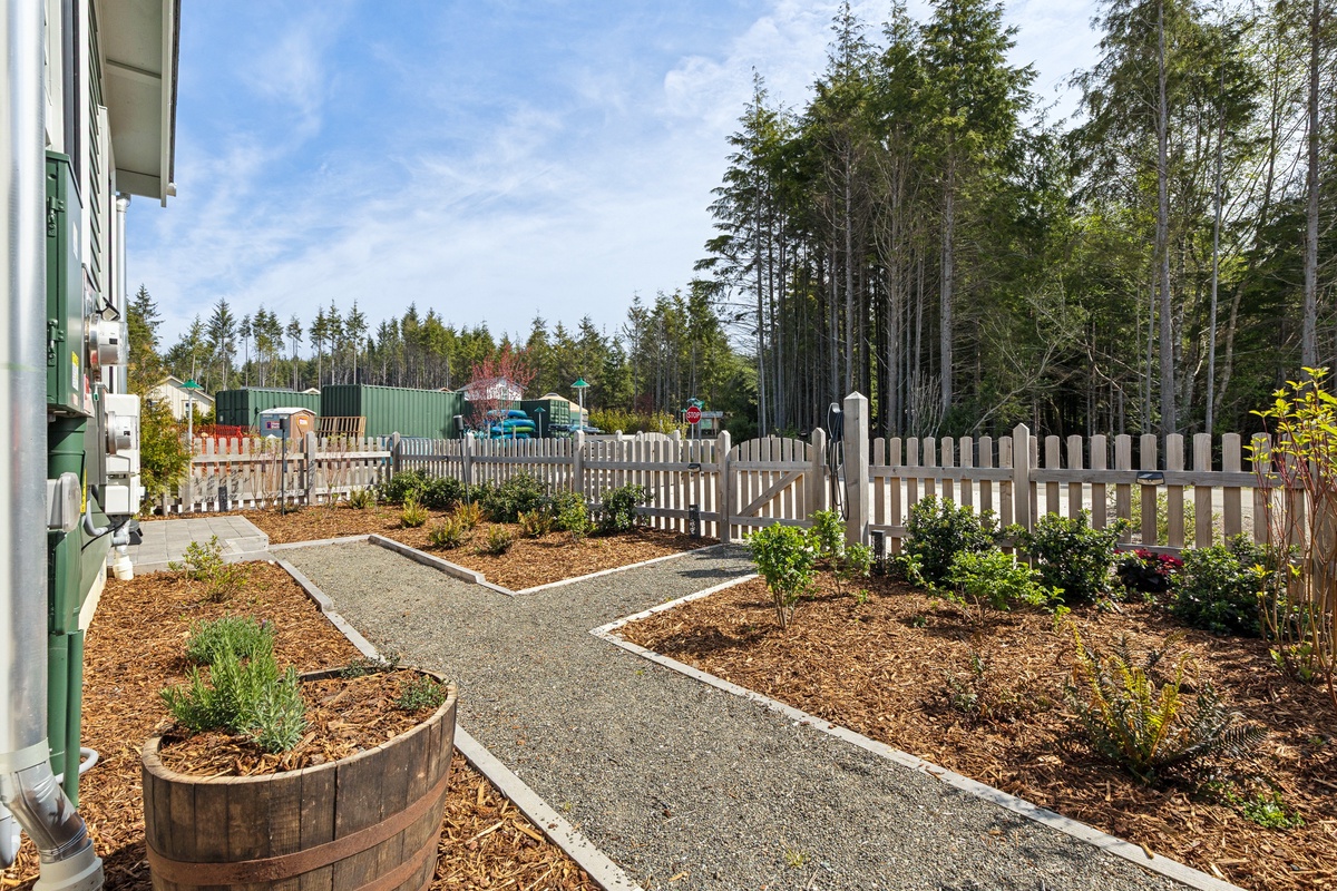 Fully fenced yard