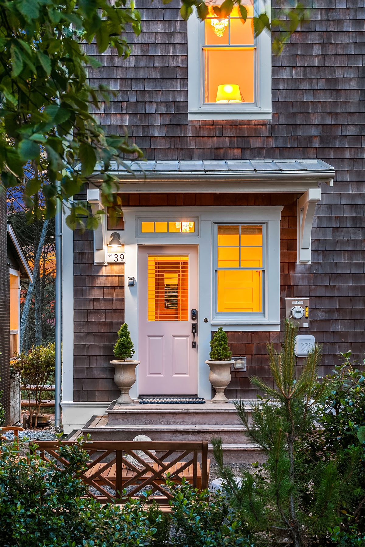 The Beach House at night