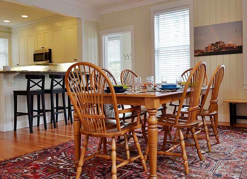 Dining room and kitchen bar seating