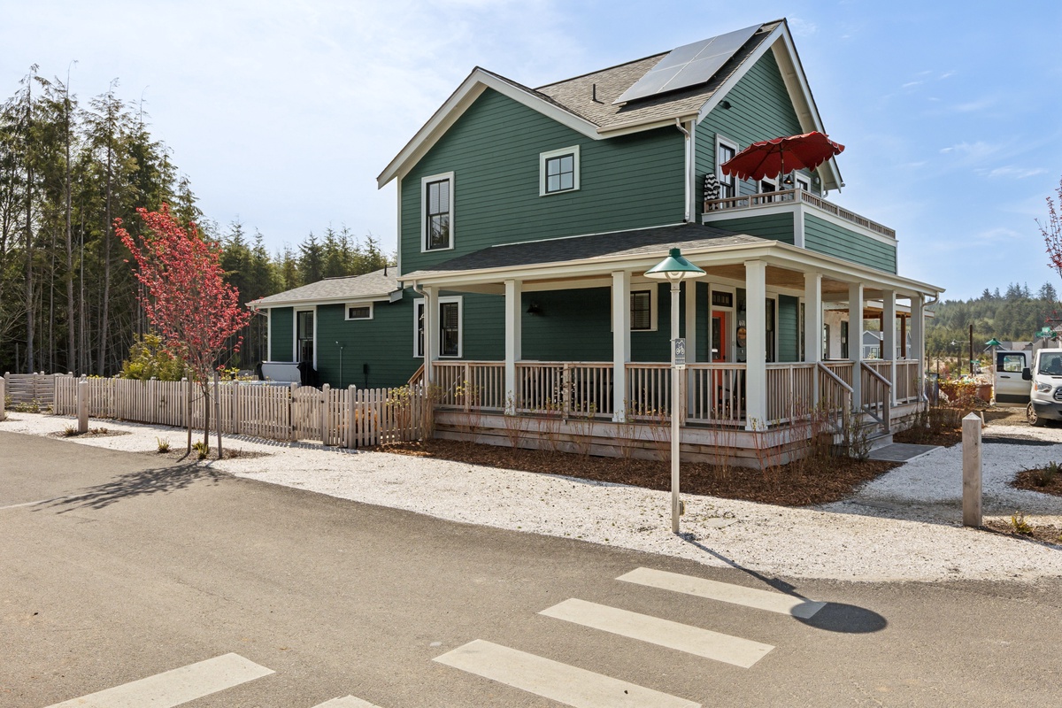 Fully fenced on a corner lot