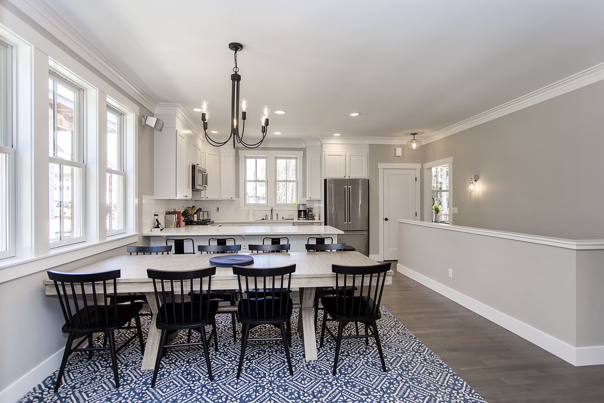 dining and kitchen